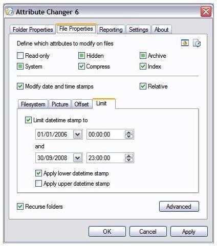 File Attribute Changer 1.2.0.146